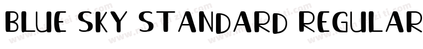 Blue Sky Standard Regular Italic字体转换